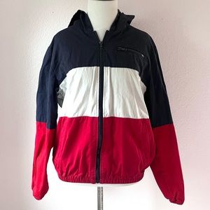 Brandy Melville Color Block Zip-Up Jacket